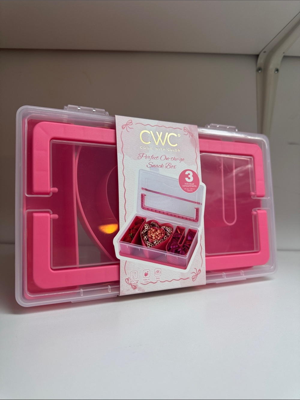 Cwc new snackle travel candy box I heart you 3 pc
